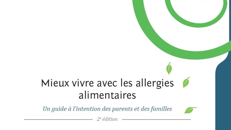 Page couverture du guide Mieux vivre avec les allergies alimentaires