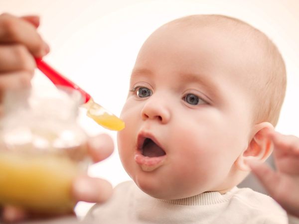 Feeding baby