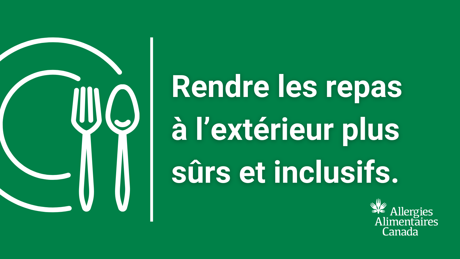 Rendre les repas à l'extérieur plus surs et inclusifs.